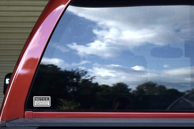 StickerTalk Notice Audio and Video Recording Vinyl Stickers, 2.5 inches by 1.5 inches - Image 2